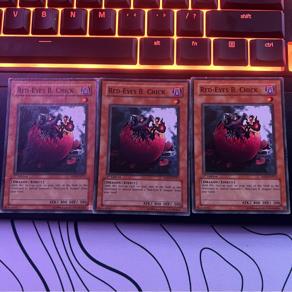 Red-Eyes B. Chick Yu-Gi-Oh! Cards